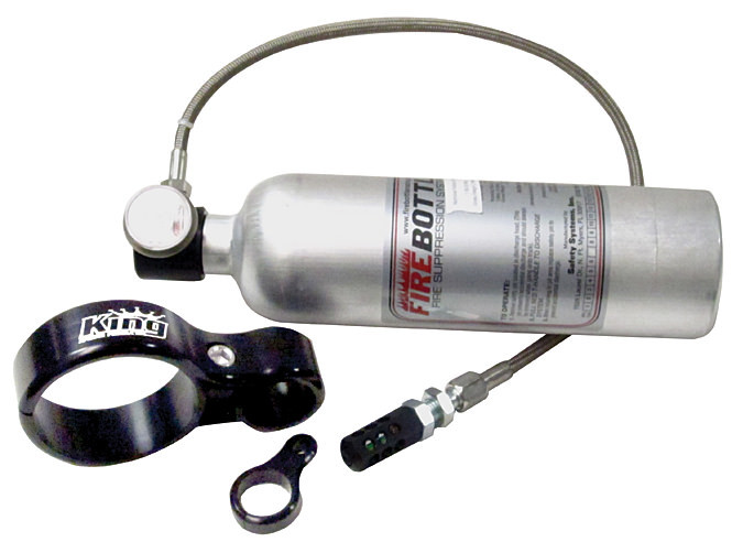 KING RACING PRODUCTS Fire Bottle And Clamp Kit Heat Activated 5030