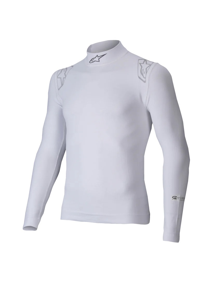ALPINESTARS USA Underwear Top ZX EVO V3 White Med/Lrg Long Slve