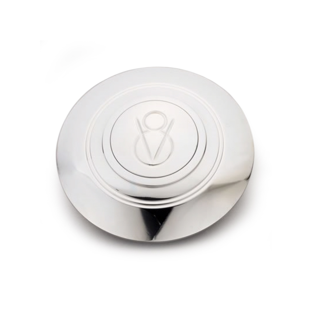 LECARRA STEERING WHEELS Horn Cover Assembly Dome d V8 Logo Polished 3455