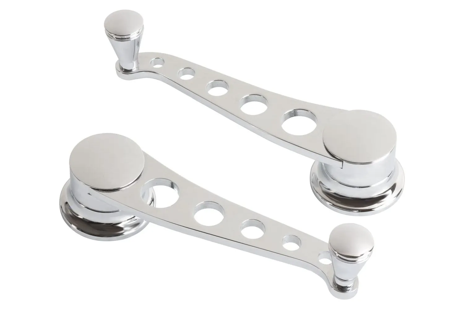 LOKAR 49-Up GM/Ford Window Cranks Chrome Pair IDH-2031