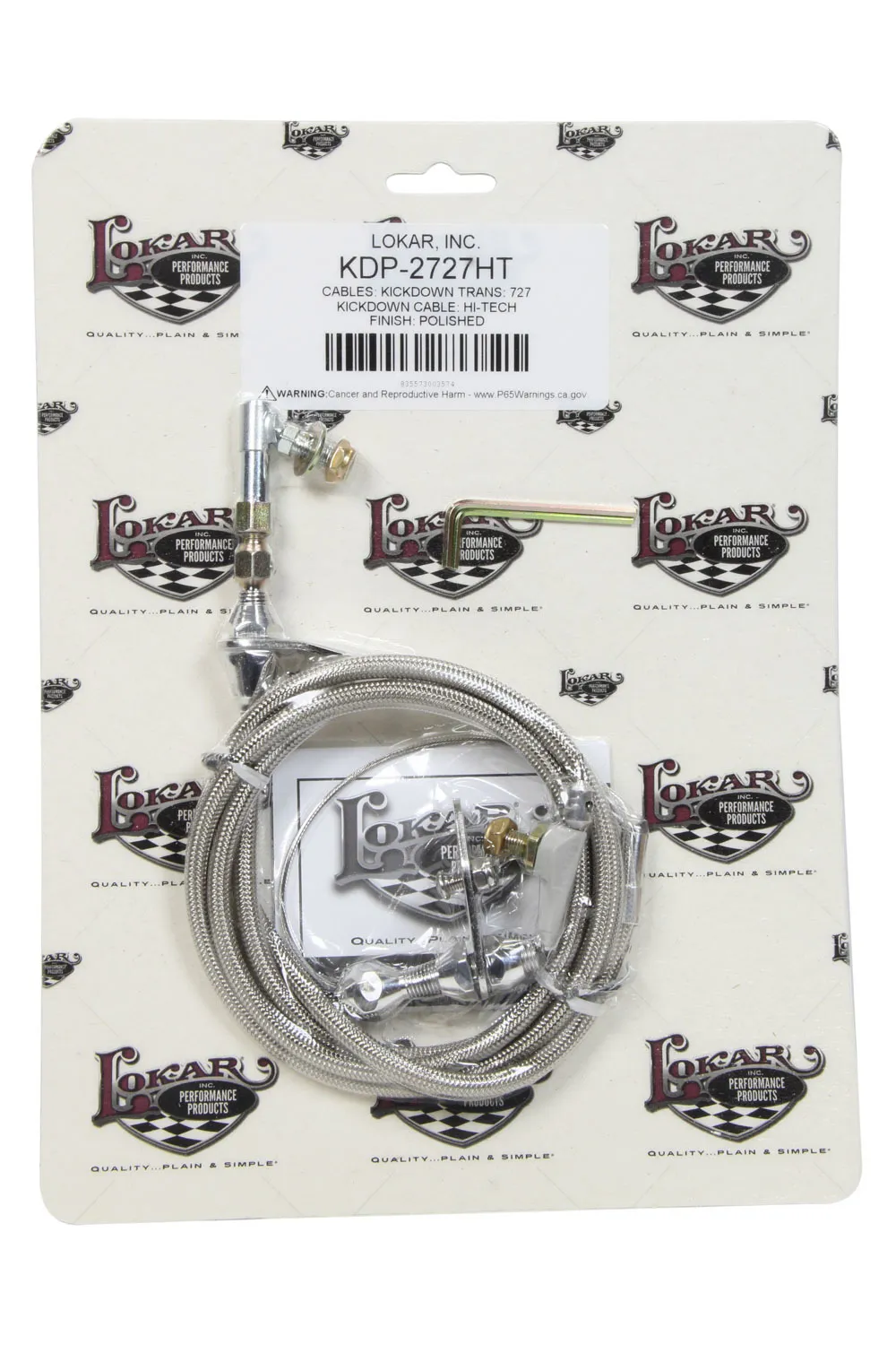 LOKAR POLISHED HI-TECH 727 KIC KDOWN CABLE KDP-2727HT