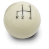 LOKAR 2in Shift Knob Ivory 4 Speed SK-6890