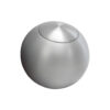LOKAR 2in Shift Knob Solid Round Brushed w/Button SK-6920