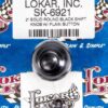 LOKAR 2in Shift Knob Solid Round Black w/Button SK-6921