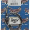 LOKAR VS Throttle Cable Black Black Wrap w/ Blue Trace VS-1004