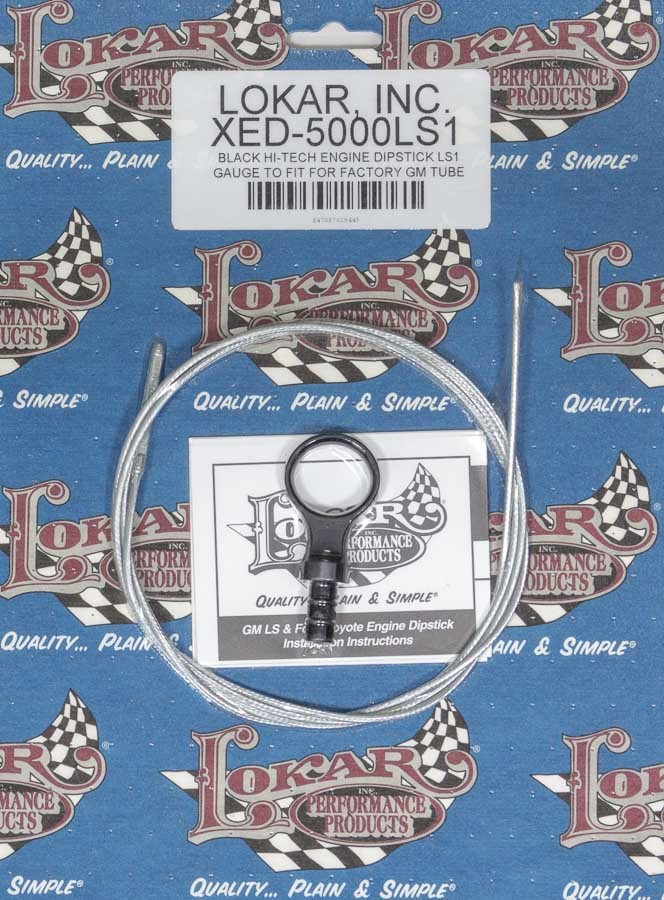 LOKAR Engine Dipstick GM LS Engines Black XED-5000LS1