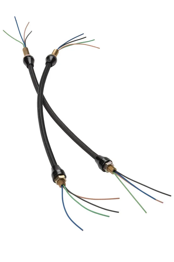 LOKAR Headlight Braids 14in Long Black Pair XHL-1900