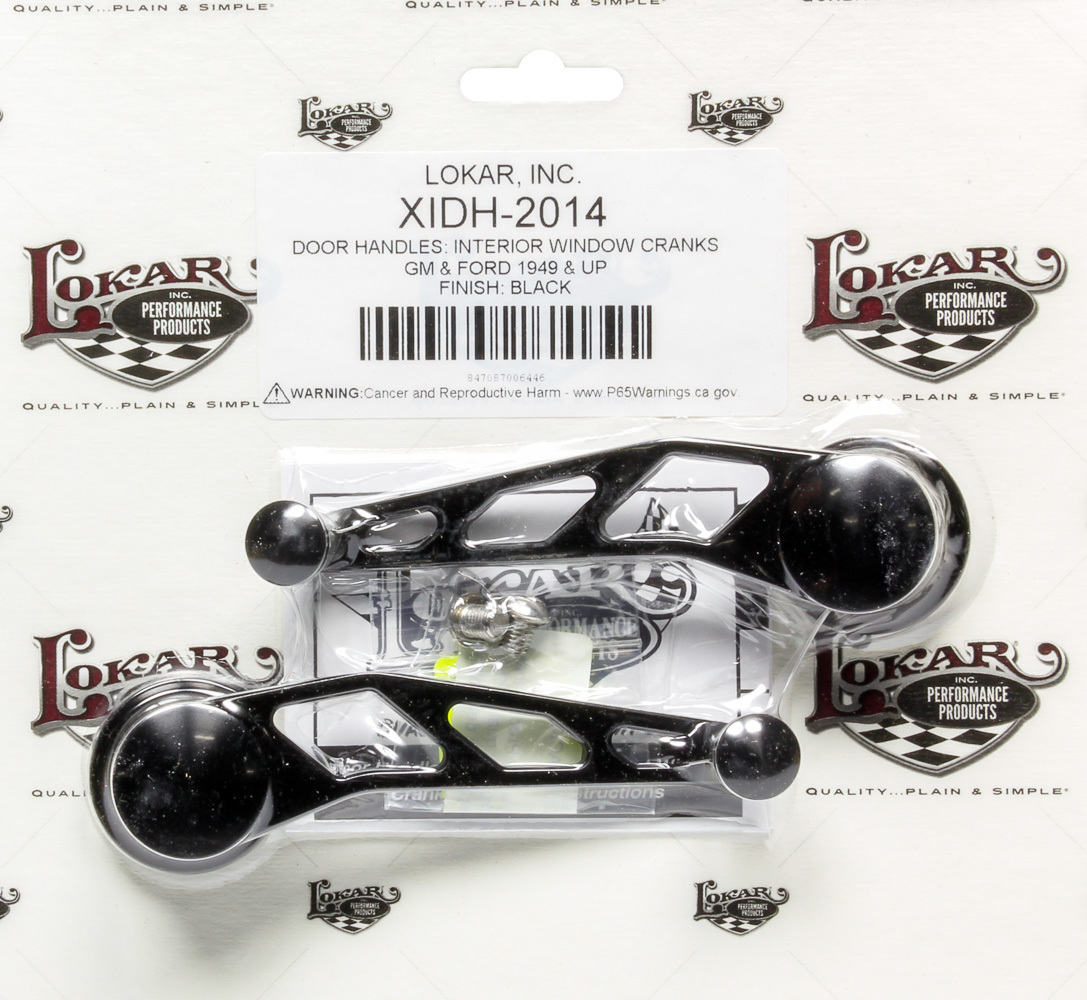LOKAR Midnight Series Black Bi llet Aluminum Window Cra XIDH-2014