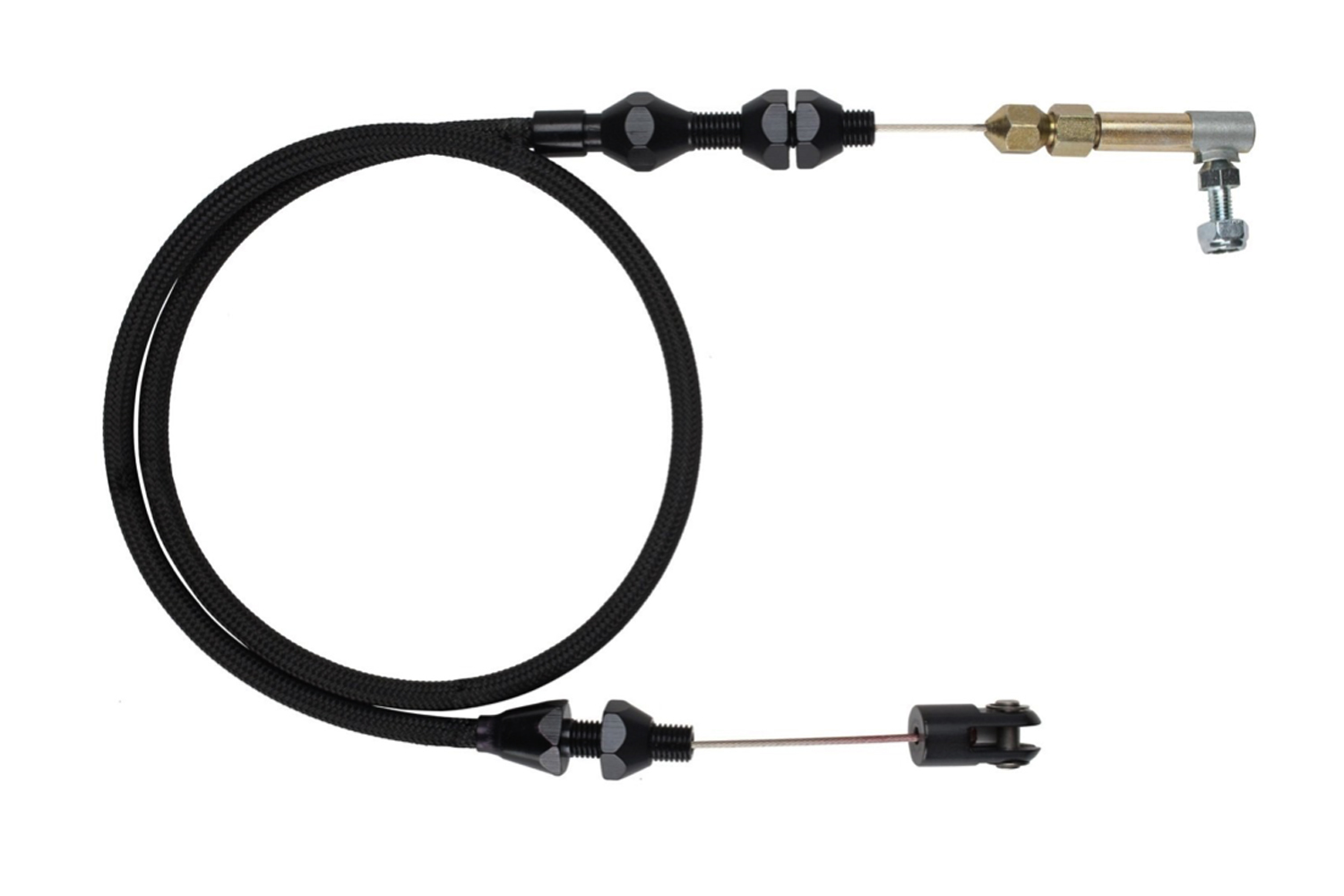 LOKAR THROTTLE CABLE MOD 4.6 5.4 V8 24in BLACK SS HOU XTC-1000MOD