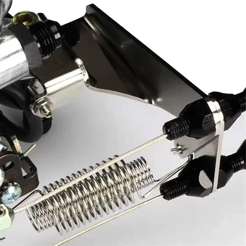 LOKAR Throttle Cable Bracket Holley Sniper Black XTCB-40HS