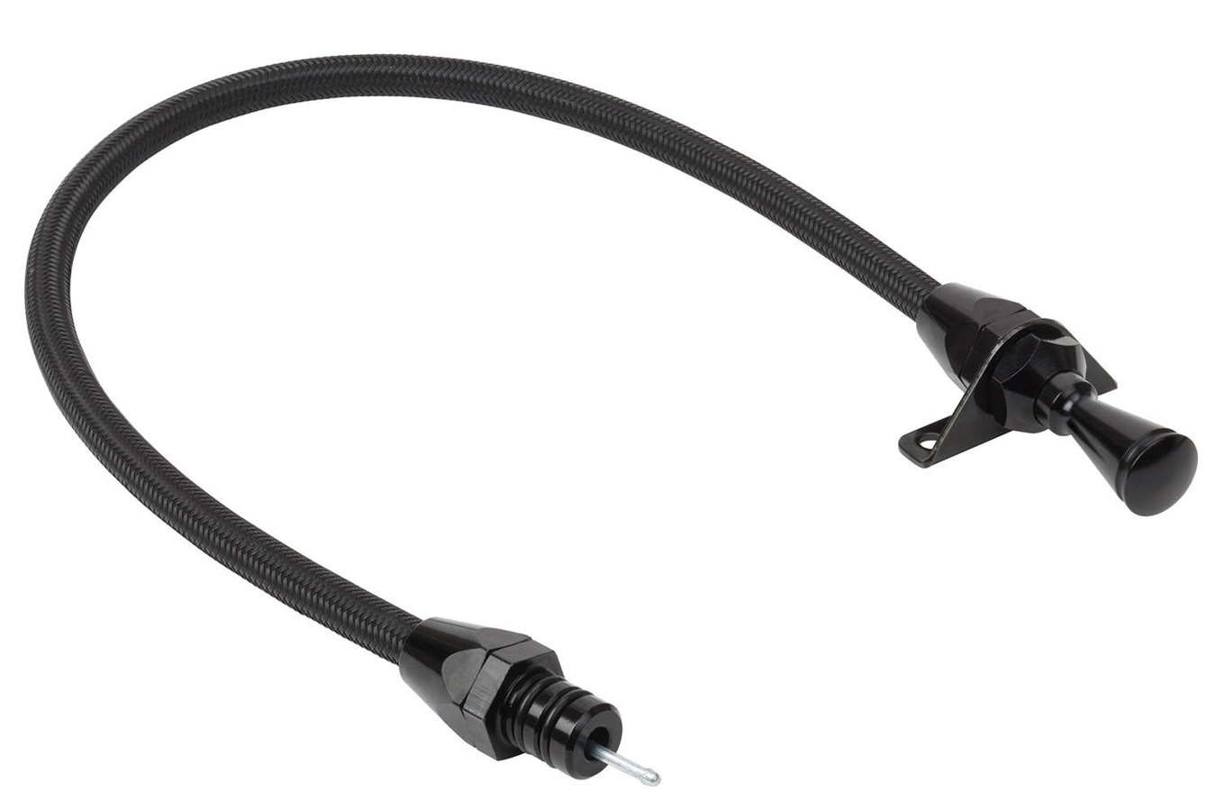 LOKAR Black Trans Dipstick GM TH350/400 Firewall Mt XTD-3350400FM