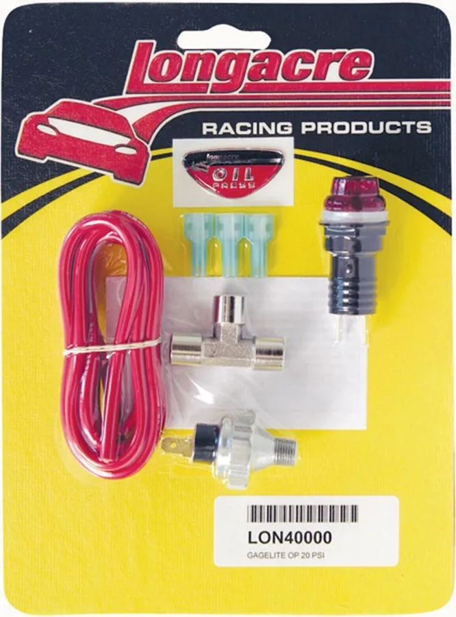 LONGACRE Gagelite Kit O/P 1/8in. NPT 20psi 52-40000