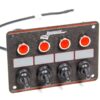 LONGACRE Accessory Panel Black 4 Switch w/Pilot Light 52-44865