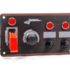 LONGACRE Ignition Panel Black w/2 Acc. and Pilot Light 52-44867