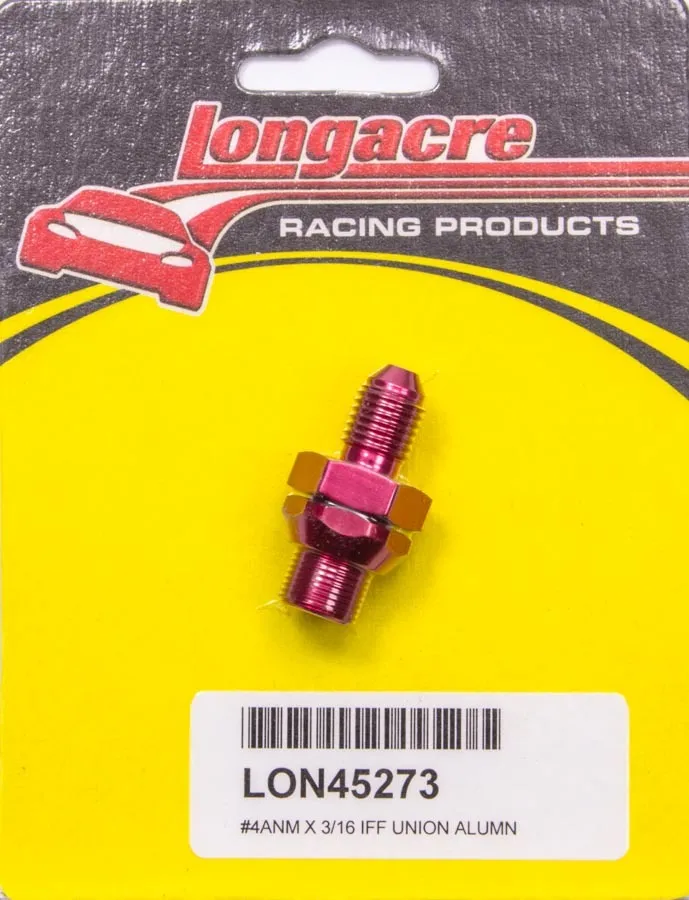 LONGACRE Brake Fitting #4-3/16in Bulkhead 52-45273
