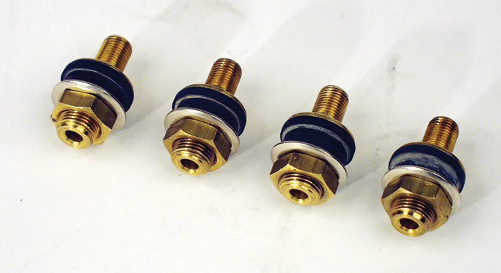 LONGACRE Brass Valve Stems Low Profile (4pk) 52-50265