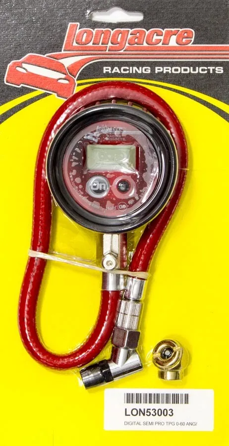 LONGACRE Tire Gauge Digital 0-60 PSI Semi-Pro 52-53003