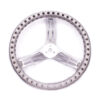 LONGACRE Steering Wheel 15in Dished & Drilled 52-56837
