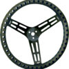 LONGACRE Steering Wheel 15in Dished Drilled Black 52-56838
