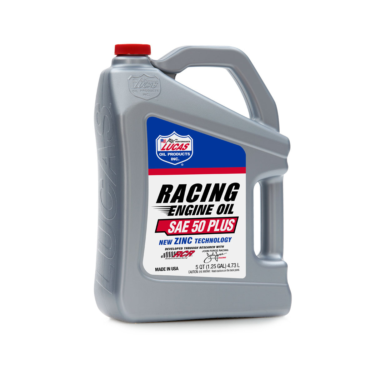 LUCAS OIL 50 Plus Racing Motor Oil 5 Quart Bottle LUC10347