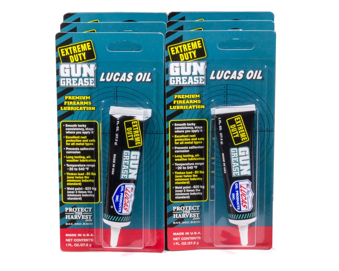 LUCAS OIL Extreme Duty Gun Grease Case 6 x 1 Ounce 10889