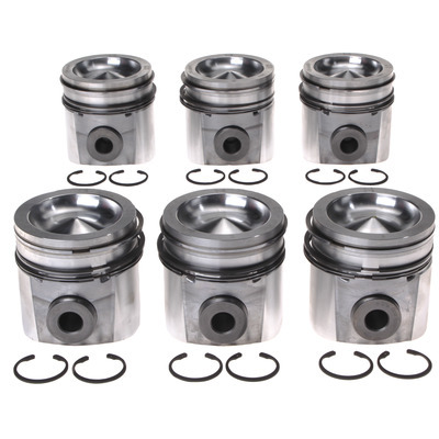 MAHLE ORIGINAL/CLEVITE Piston Set w/Rings Dodge 5.9L Cummins 6pk 2243673WR