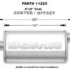 MAGNAFLOW PERF EXHAUST Stainless Muffler 2.25in. Offset In/Center 11225
