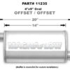 MAGNAFLOW PERF EXHAUST Stainless Muffler 2.25in. Offset In/Out 11235