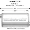 MAGNAFLOW PERF EXHAUST Stainless Muffler 2.5in Offset In/Out 11236