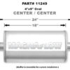 MAGNAFLOW PERF EXHAUST Muffler Stainless 3in Center In/Out 11249