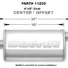 MAGNAFLOW PERF EXHAUST Stainless Muffler 2.25in. Offset In/Center 11255