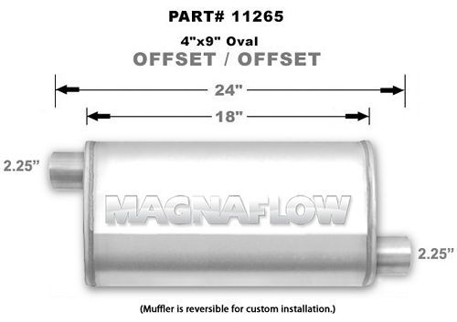 MAGNAFLOW PERF EXHAUST Stainless Steel Muffler 11265