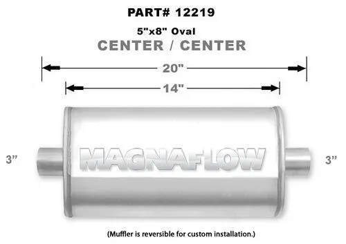 MAGNAFLOW PERF EXHAUST Stainless Steel Muffler 12219