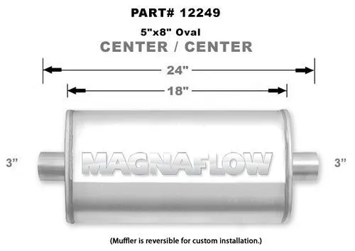 MAGNAFLOW PERF EXHAUST Stainless Steel Muffler 12249