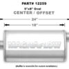 MAGNAFLOW PERF EXHAUST Stainless Muffler 3in Offset In/Center Out 12259