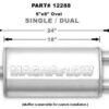 MAGNAFLOW PERF EXHAUST Stainless Muffler 3in Inlet/Dual 2.5in Out 12288