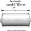MAGNAFLOW PERF EXHAUST Stainless Race Muffler 4in In/Out 14153