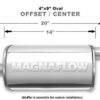 MAGNAFLOW PERF EXHAUST Stainless Muffler 2.5in Offset In/Center Out 14326
