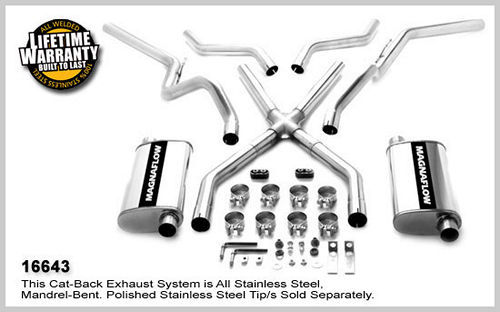 MAGNAFLOW PERF EXHAUST 67-72 GM C10 P/U Cross 16643