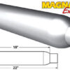 MAGNAFLOW PERF EXHAUST Glass Pack Muffler 2in Aluminized Small 18124