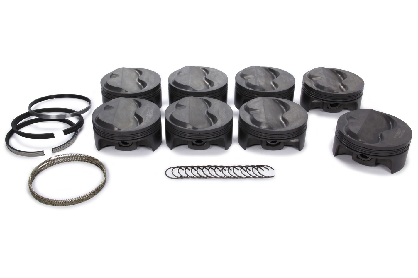 MAHLE PISTONS SBC PowerPak Domed Piston Set 4.125 Bore 197754725