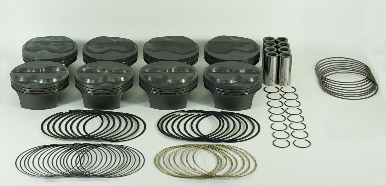 MAHLE PISTONS SBC PowerPak Piston Set Dome 4.185 Bore +6.0cc 197830085