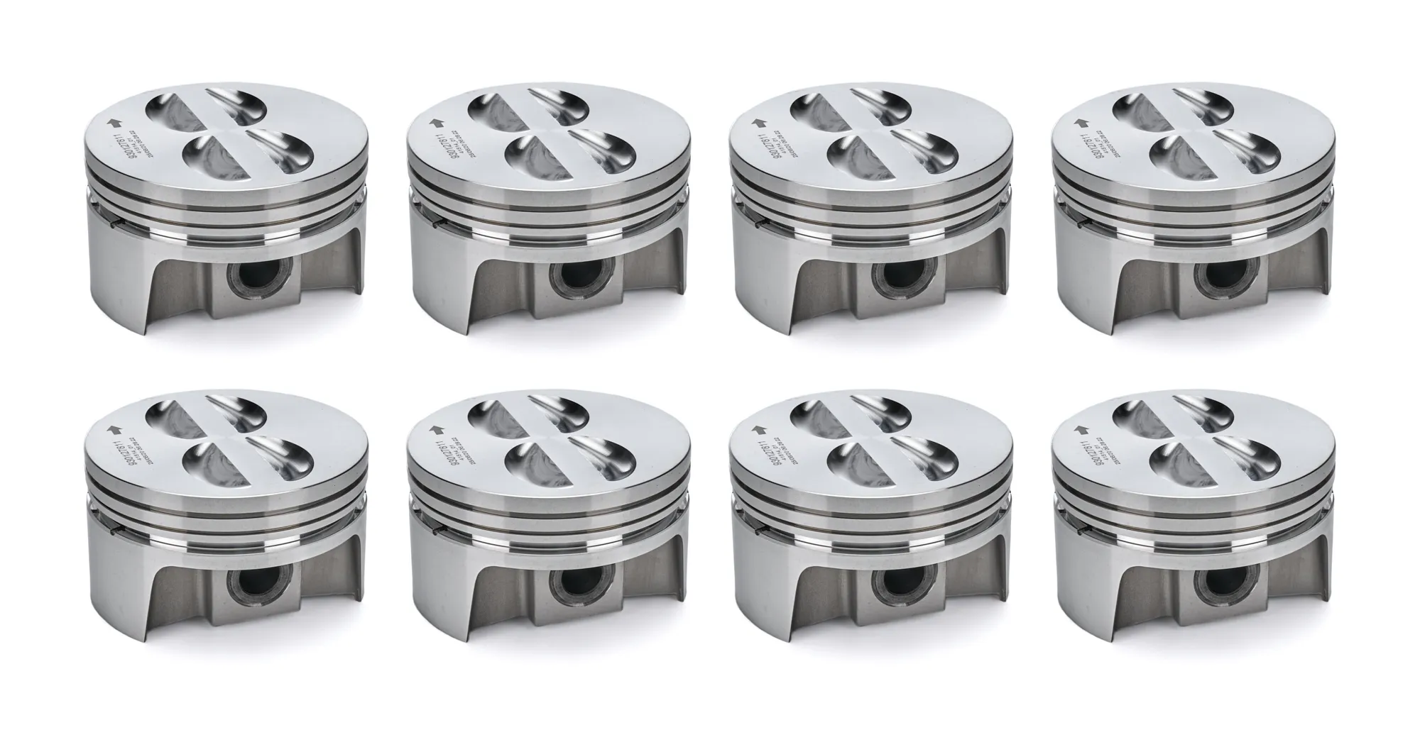 MAHLE PISTONS SBC PowerPak FT Piston Set 4.011 Bore GM 604 930127811