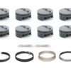 MAHLE PISTONS SBC FT PowerPak Piston Set 4.165 Bore  -5.0cc 930200765