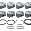 MAHLE PISTONS SBC PowerPak FT Piston Set 4.050 Bore -4.1cc 930202650