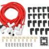 MALLORY Pro Sidwinder Plug Wire Set w/Ceramic Boots Red 937C