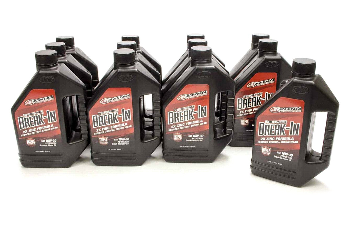 MAXIMA RACING OILS 10w30 Break-In Oil Case 12x1 Quart 39-10901