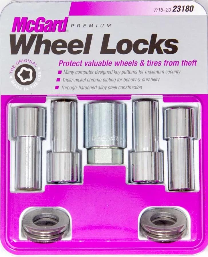 MCGARD WHEEL LOCK 7/16 X-LONG SHANK (4) 23180