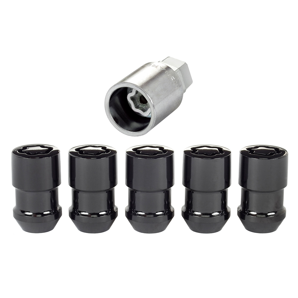 MCGARD Wheel Locks 5Pcs. 97-19 Jeep JK/TJ 1/2-20 Black 24548