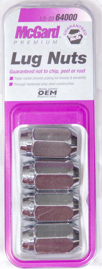 MCGARD LUG NUT 1/2 CONICAL SEAT 4 Pack 64000